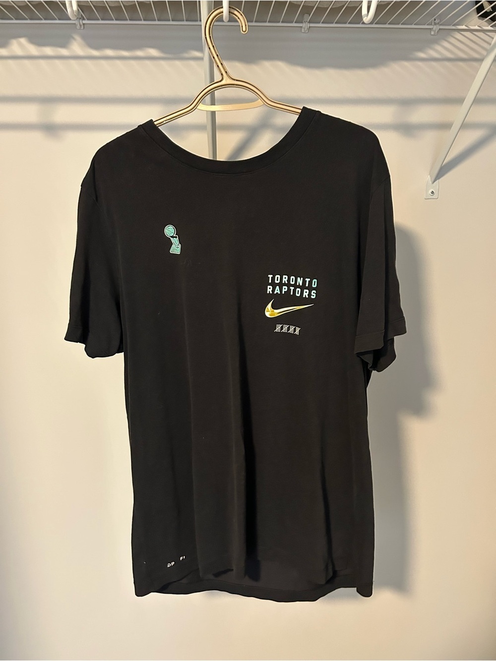 Nike Black Toronto Raptors Logo Short Sleeve Tee